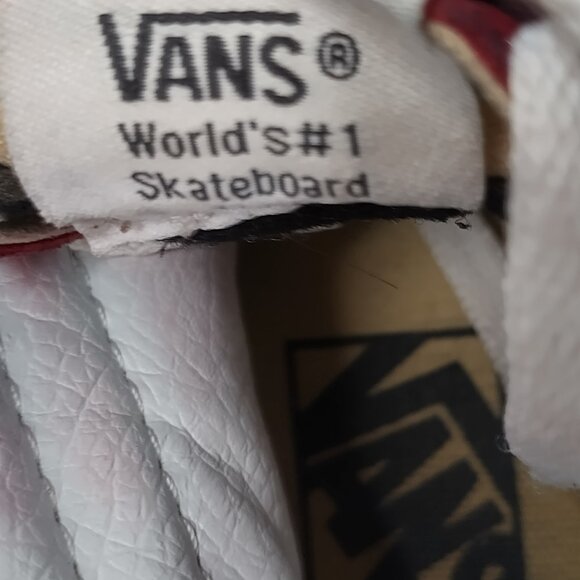 Vans SK8-Hi Tops Rumba Red & White Skate Shoes Sneakers US Women 6.5 / Men 5 - Picture 14 of 15